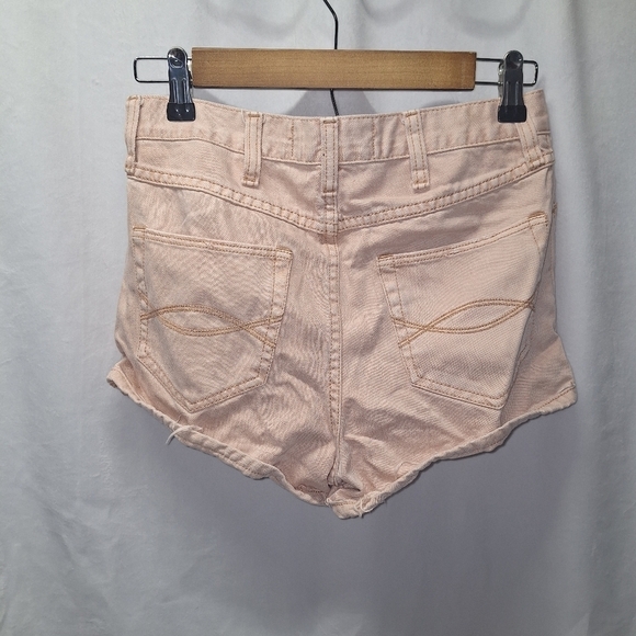 Abercrombie&fitch button fly distressed shorts size 0 - Picture 5 of 6